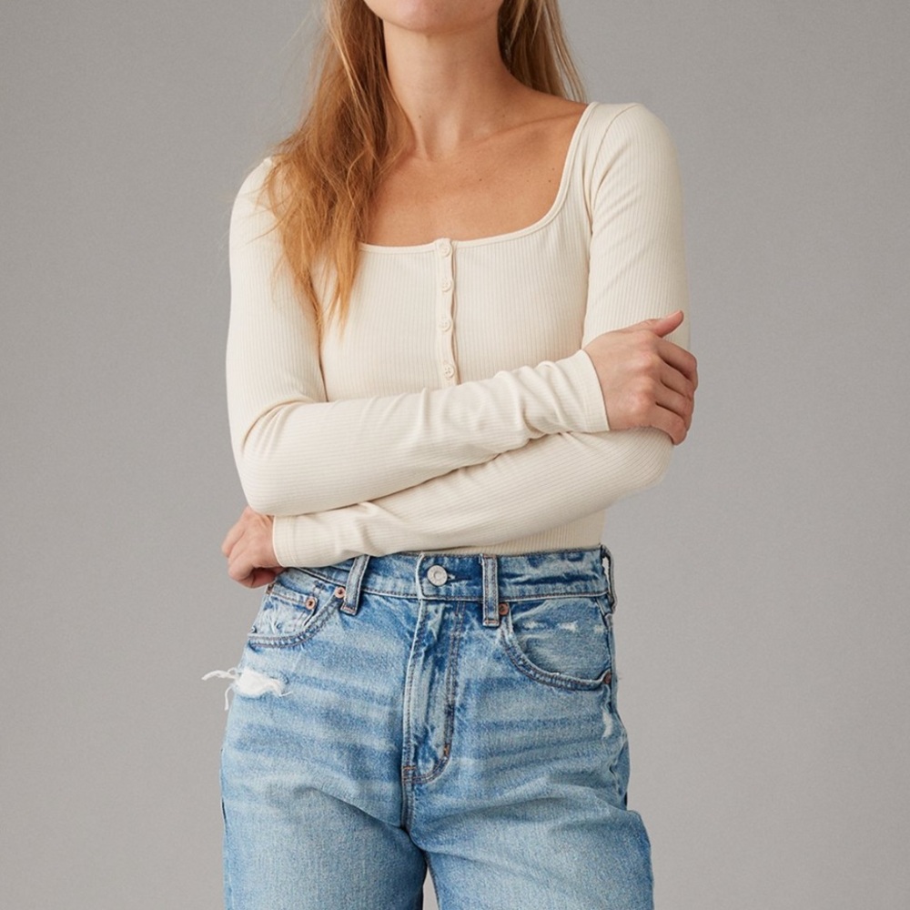 American Eagle Henley Bodysuit